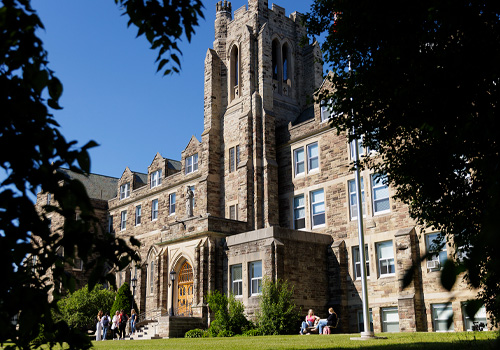 The outside of Ursuline Hall